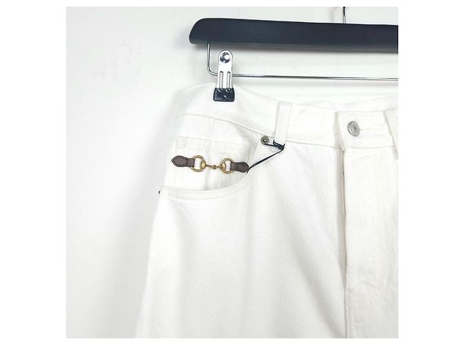 Gucci Horsebit-Hosen Silber - Ansicht 3