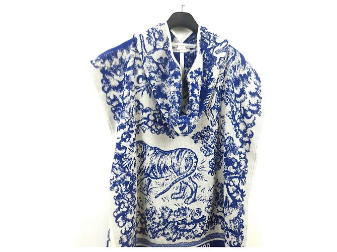 Dior Kapuze aus Toile de Jouy Blau - Ansicht 5