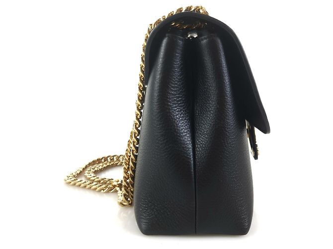 Céline El Bolso de Hombro Crossbody Victory en Piel de Ternera Suppl Grain Negro - vista 3