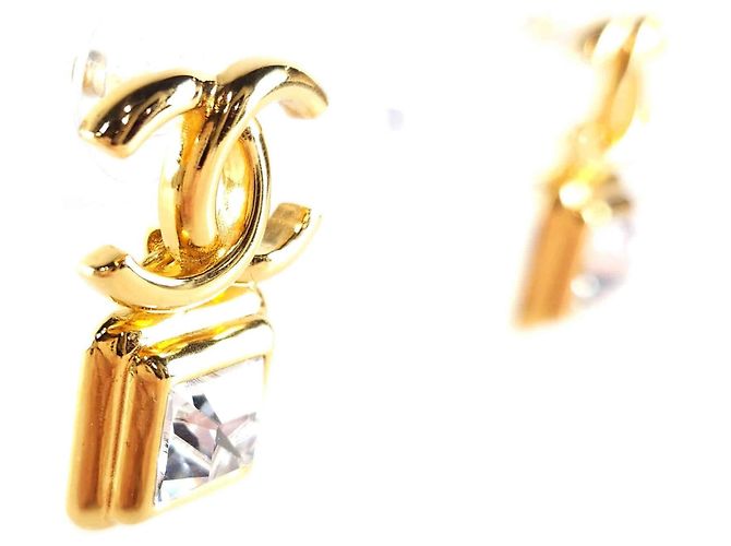Chanel CC Crystal Ohrringe Golden - Ansicht 3