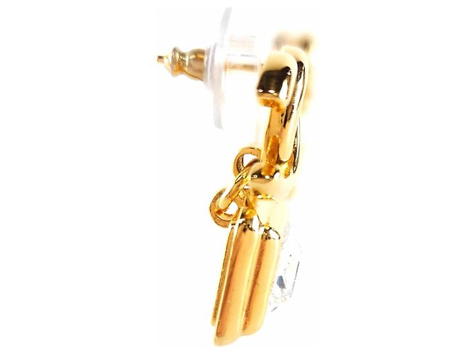 Chanel CC Crystal Ohrringe Golden - Ansicht 4