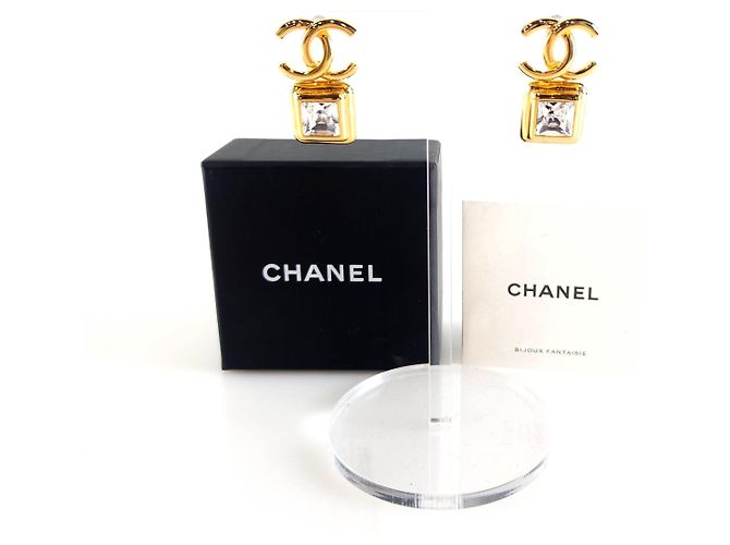 Chanel CC Crystal Ohrringe Golden - Ansicht 6
