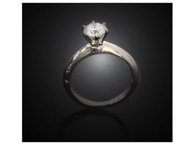Tiffany & Co Größe des Eherings aus Platin mit Diamant Schwarz - Ansicht 2