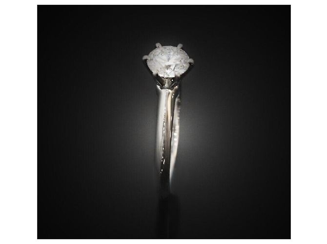 Tiffany & Co Größe des Eherings aus Platin mit Diamant Schwarz - Ansicht 3