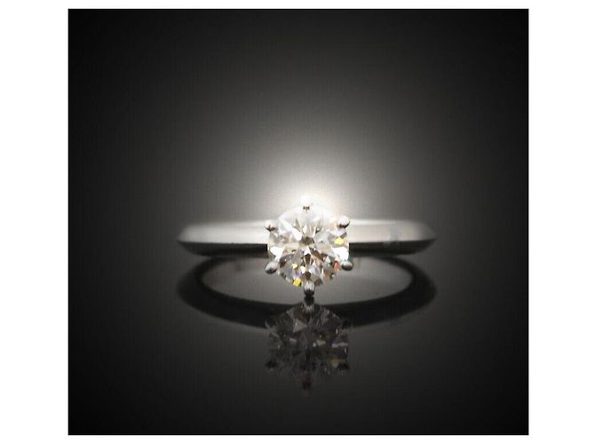 Tiffany & Co Größe des Eherings aus Platin mit Diamant Schwarz - Ansicht 4
