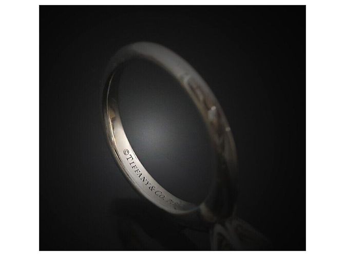 Tiffany & Co Größe des Eherings aus Platin mit Diamant Schwarz - Ansicht 5
