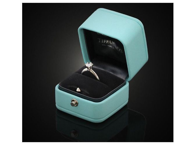 Tiffany & Co Größe des Eherings aus Platin mit Diamant Schwarz - Ansicht 6
