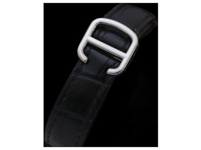 Cartier Ballon Bleu Aço Pulseira de Couro Automático Prata - vista 6