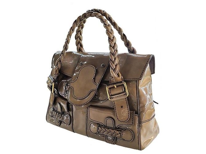 Valentino Patent-Tote-Bag Braun - Ansicht 2