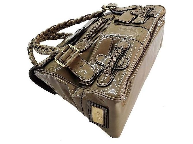 Valentino Patent-Tote-Bag Braun - Ansicht 4