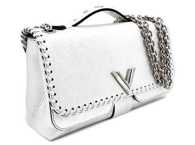 Twist Louis Vuitton Bolso de Hombro Berry Chain Plata - vista 3