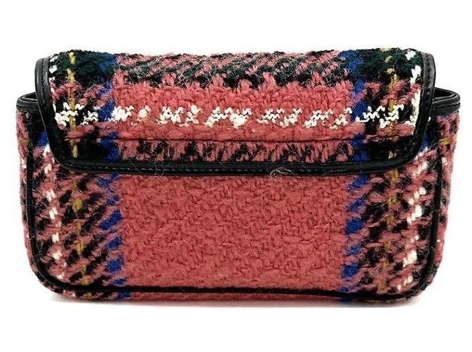 Gucci Borsa a tracolla super mini in tweed Multicolore - vista 4