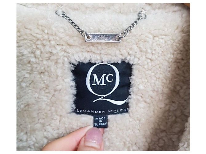 Alexander Mcqueen Lammfell-Lederjacke Mehrfarben - Ansicht 10