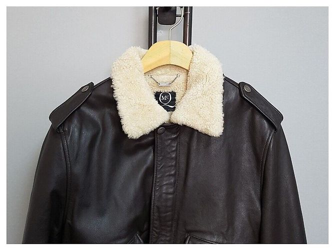Alexander Mcqueen Lammfell-Lederjacke Mehrfarben - Ansicht 2