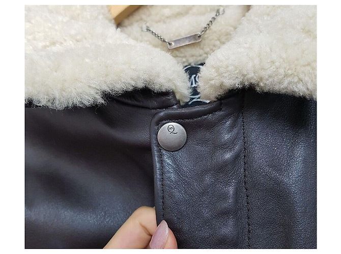 Alexander Mcqueen Lammfell-Lederjacke Mehrfarben - Ansicht 3