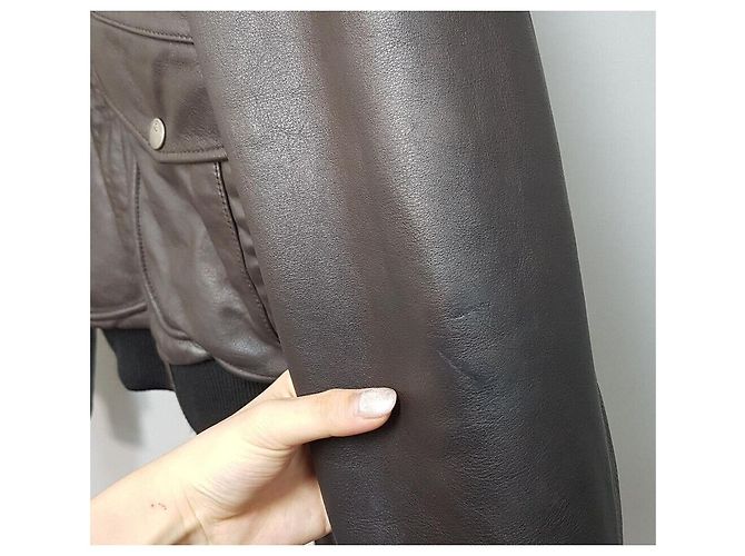 Alexander Mcqueen Lammfell-Lederjacke Mehrfarben - Ansicht 5