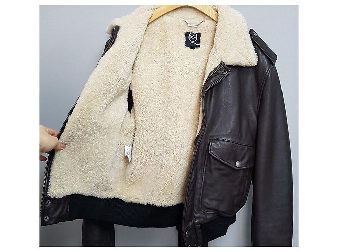 Alexander Mcqueen Lammfell-Lederjacke Mehrfarben - Ansicht 7