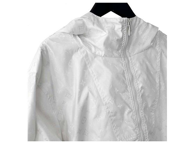 Louis Vuitton Reversible Nylon-Windbreaker mit Monogramm Weiß - Ansicht 2