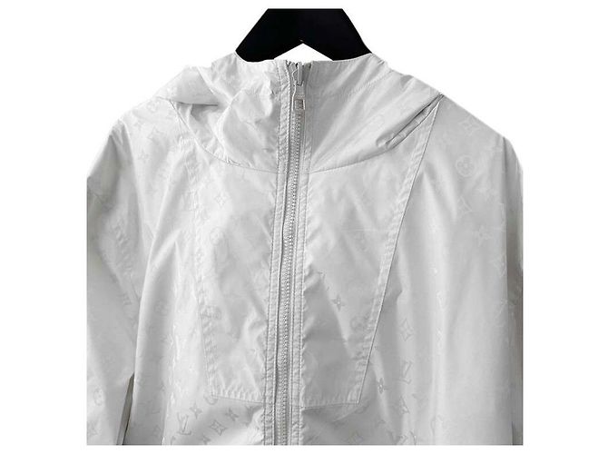 Louis Vuitton Reversible Nylon-Windbreaker mit Monogramm Weiß - Ansicht 3