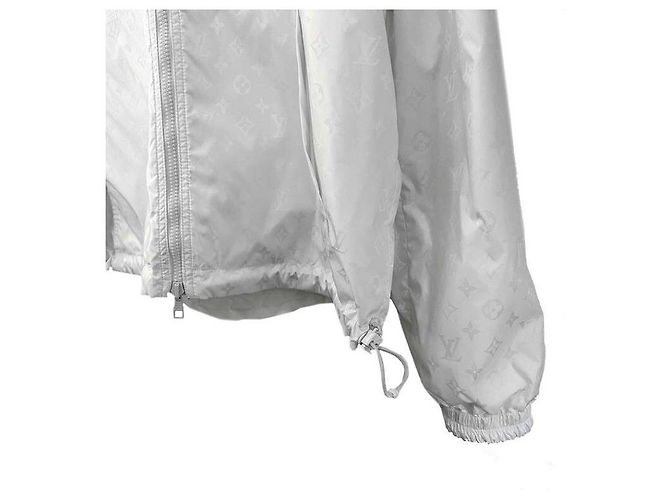 Louis Vuitton Reversible Nylon-Windbreaker mit Monogramm Weiß - Ansicht 5