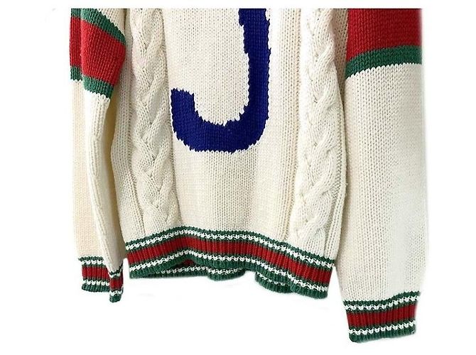 Gucci Malha com logo Branco - vista 4