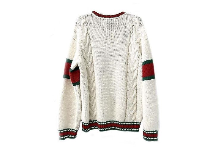 Gucci Malha com logo Branco - vista 5