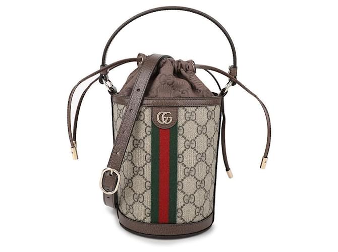 Gucci Mini borsa a secchiello Marrone - vista 3