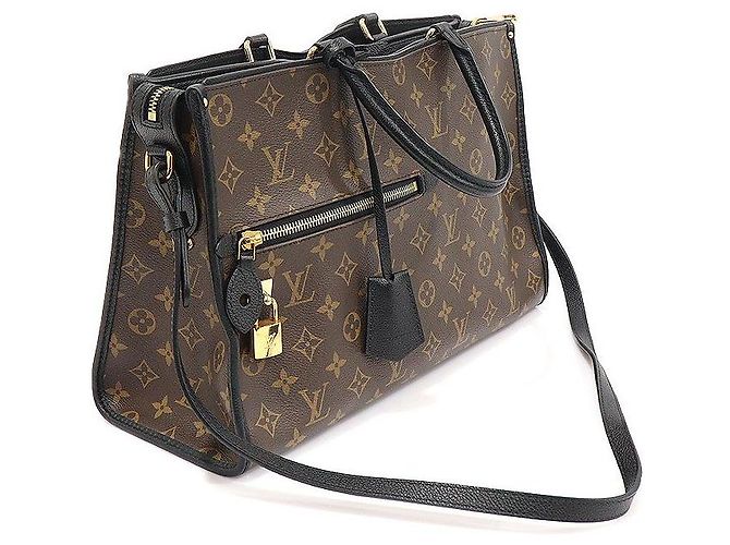 Louis Vuitton Papillon MM en lona monograma negra Castaño - vista 3
