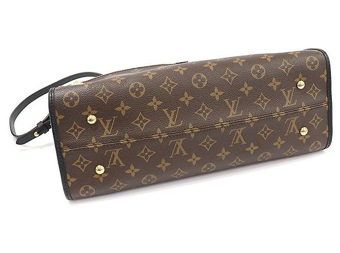 Louis Vuitton Papillon MM en lona monograma negra Castaño - vista 5