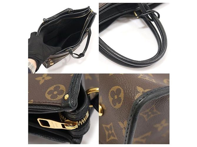 Louis Vuitton Papillon MM en lona monograma negra Castaño - vista 6