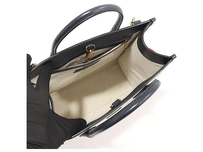 Gucci Tote Small GG Supreme Canvas Exclusif Corée Limité Marron - vue 5
