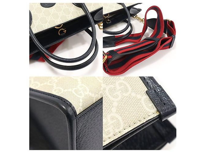 Gucci Tote Small GG Supreme Canvas Exclusif Corée Limité Marron - vue 6