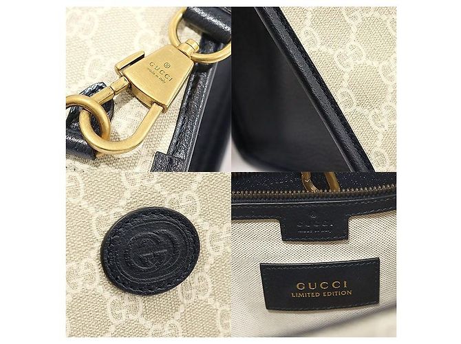 Gucci Tote Small GG Supreme Canvas Exclusif Corée Limité Marron - vue 7