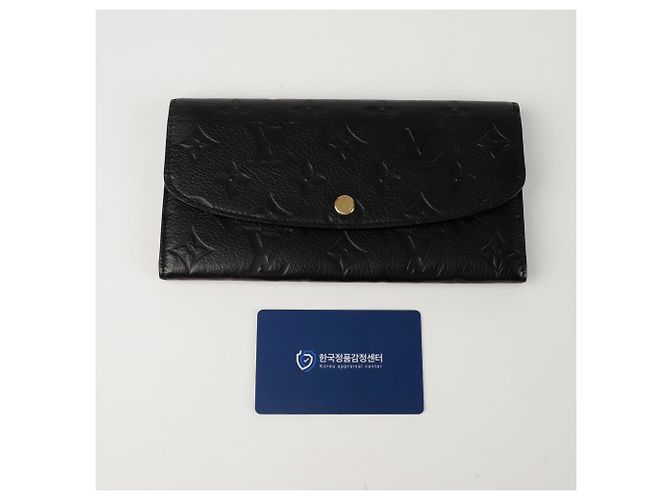 Louis Vuitton Cartera Larga Emily Negro - vista 10