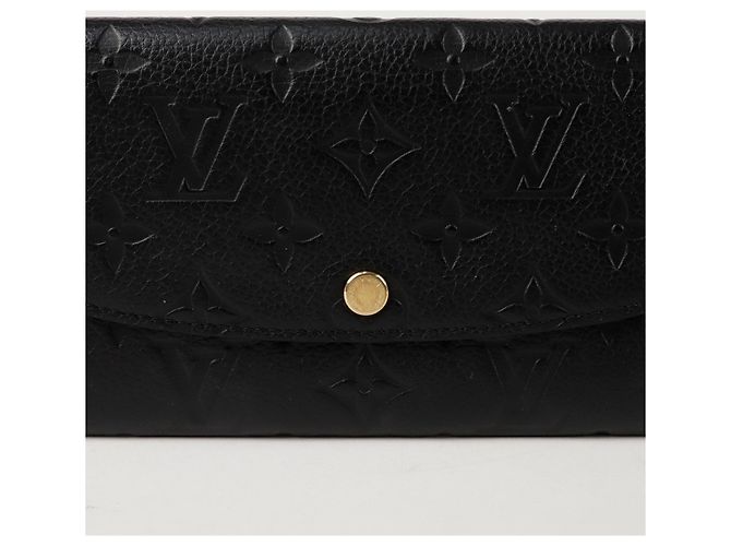 Louis Vuitton Cartera Larga Emily Negro - vista 2