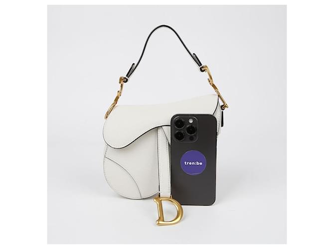 Saddle Dior Mini Satteltasche Weiß - Ansicht 10