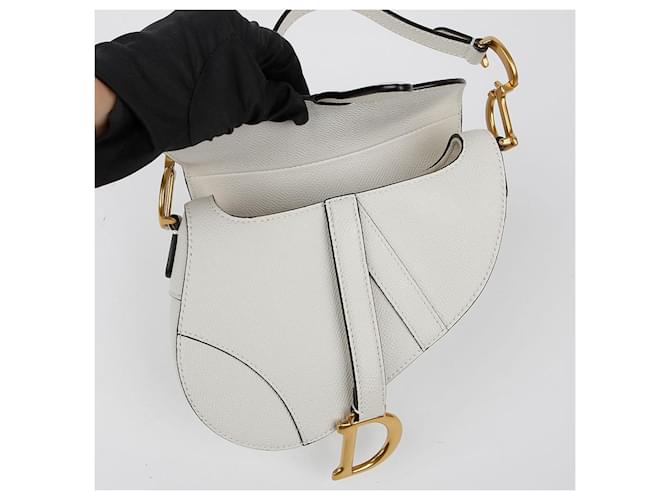 Saddle Dior Mini Satteltasche Weiß - Ansicht 11