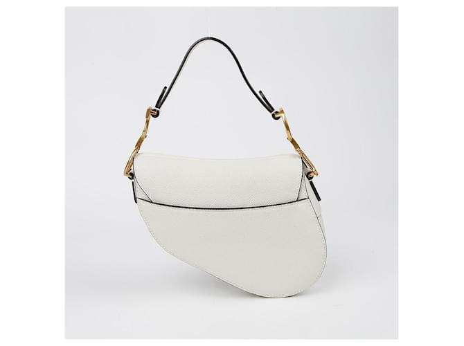 Saddle Dior Mini Satteltasche Weiß - Ansicht 3