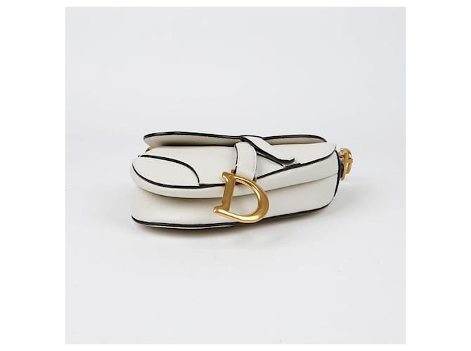 Saddle Dior Mini Satteltasche Weiß - Ansicht 7
