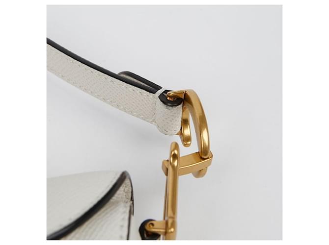 Saddle Dior Mini Satteltasche Weiß - Ansicht 9