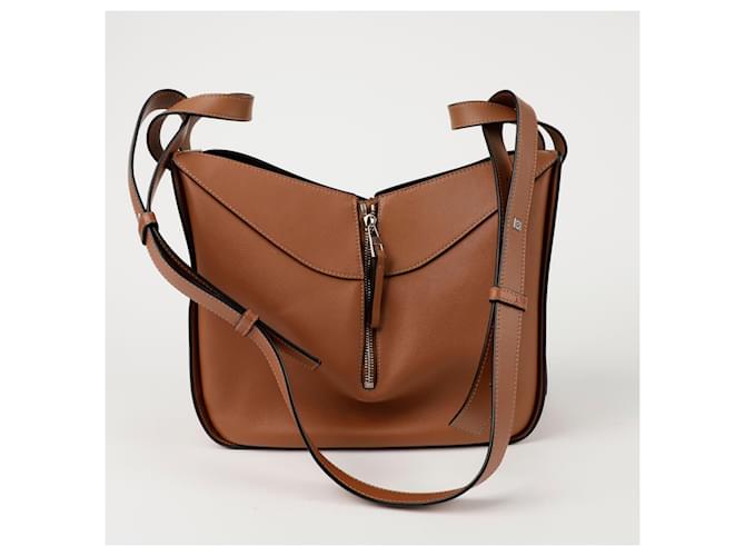 Loewe Borsa a Spalla Hammock Small Tote Marrone - vista 7