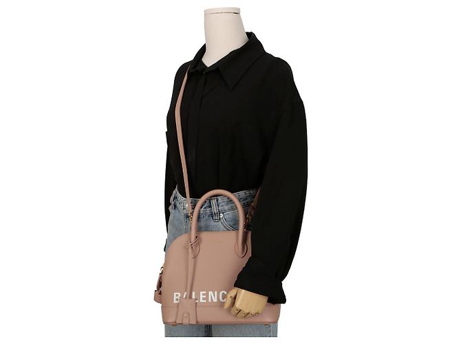 Balenciaga Borsa Tote Bill Top Piccola Rosa - vista 11