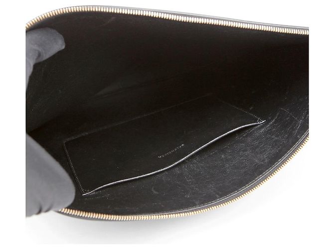 Balenciaga Clutch Logo Nero - vista 11