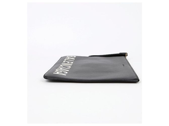 Balenciaga Clutch Logo Nero - vista 6