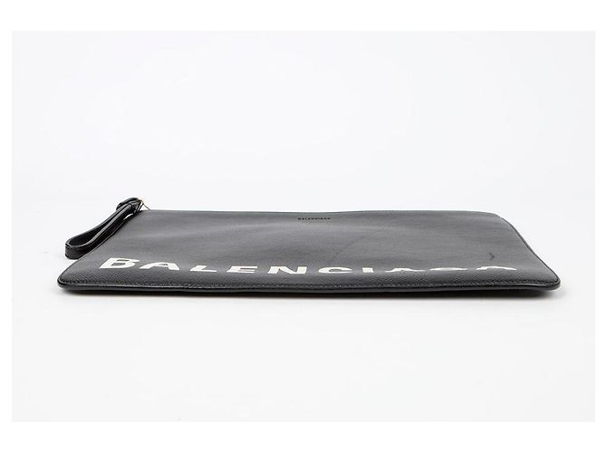 Balenciaga Clutch Logo Nero - vista 7