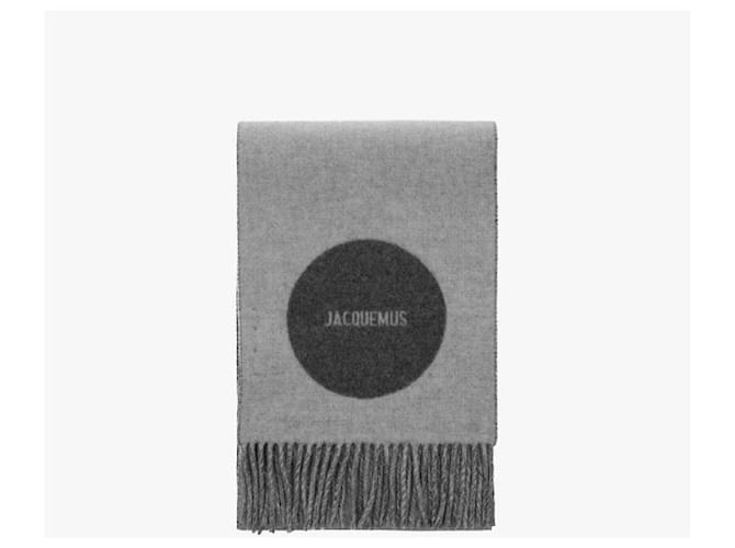 Jacquemus Jacquard-Logo-Fransen-Schal Braun - Ansicht 5