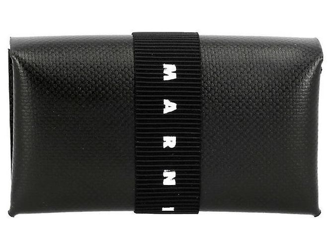 Marni Origami PVC Klappkartenhalter Schwarz - Ansicht 3