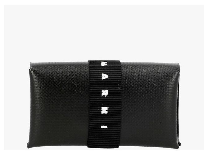 Marni Origami PVC Klappkartenhalter Schwarz - Ansicht 6