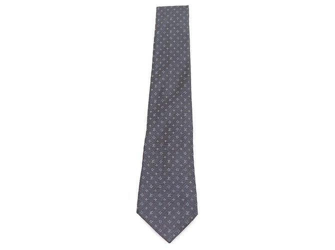Louis Vuitton Monogram Classic Tie Men's Silk Tie Blue - view 2