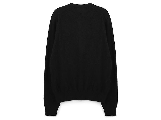 Comme Des Garcons Cardigan in maglia cuore bianco - vista 4